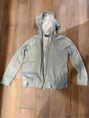 Under Armour Light Sage Green Full-Zip Hoodie